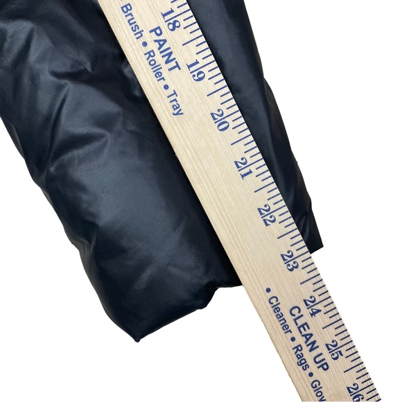 Jessie G. Puffer Coat Down Fur Belt Black Women’s Size L - Picture 15 of 16